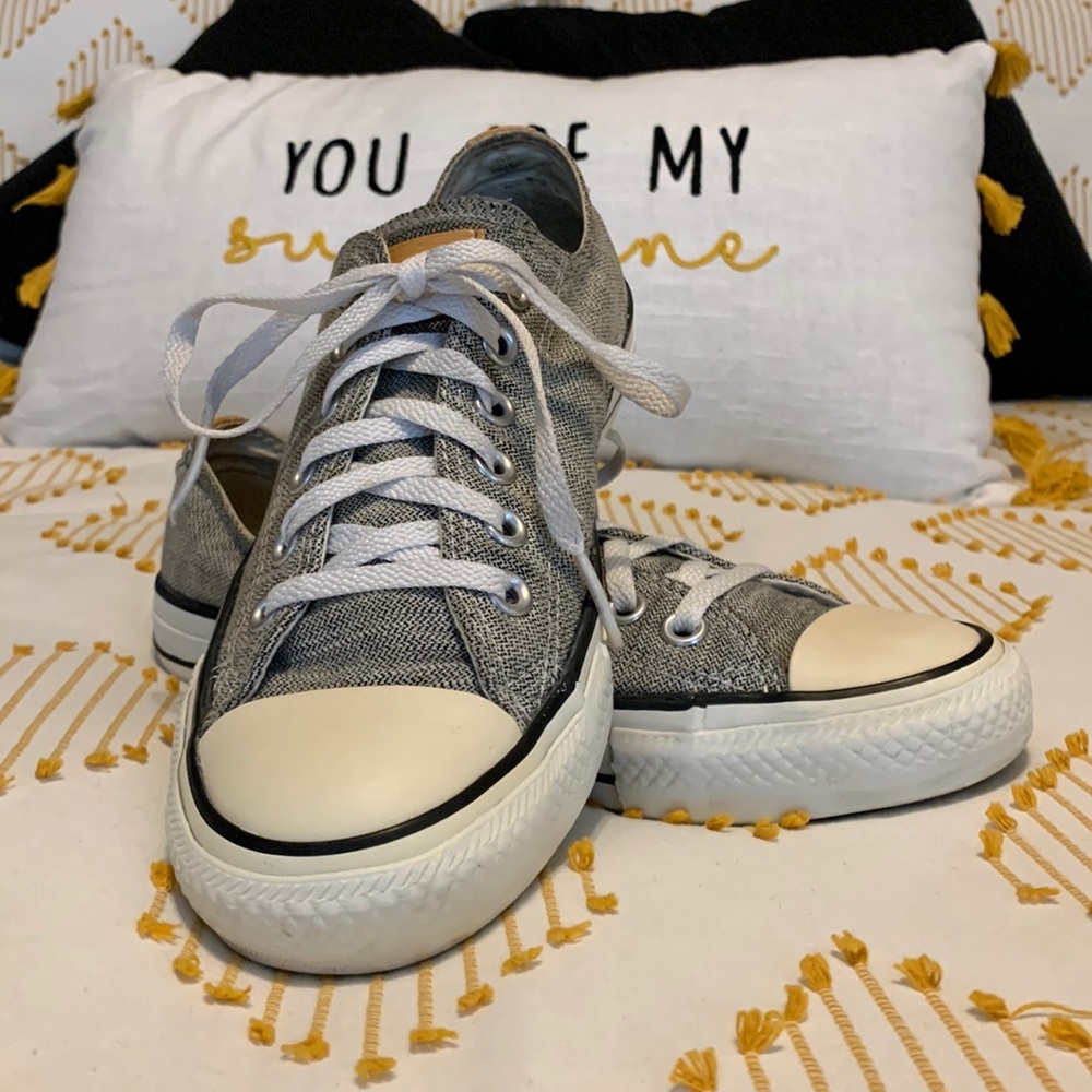 Converse - Chuck T Oxford, Size 7, Black+Leather